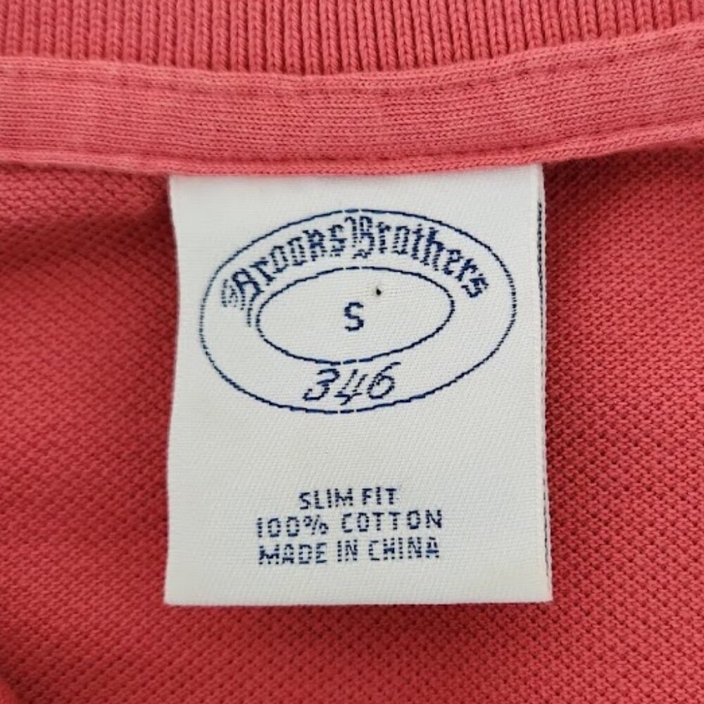 Brooks Brothers 346 Men's Short Sleeve Polo Shirt Size Small - Picture 3 of 3